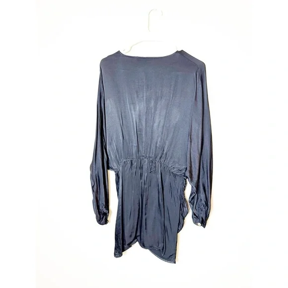 Zara black satin dress . Size X-Large - Picture 2 of 5